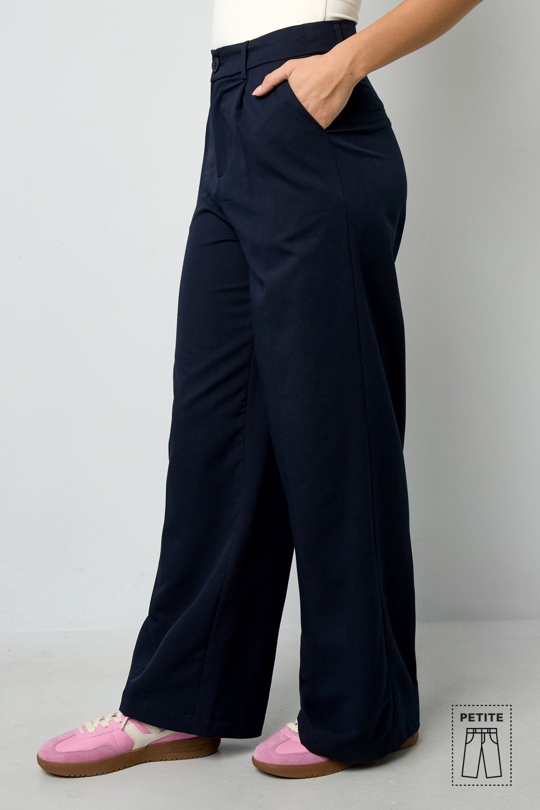 Geweven Polyestervezel Vrouwen Rechte Broek Casual Herfst/Winter