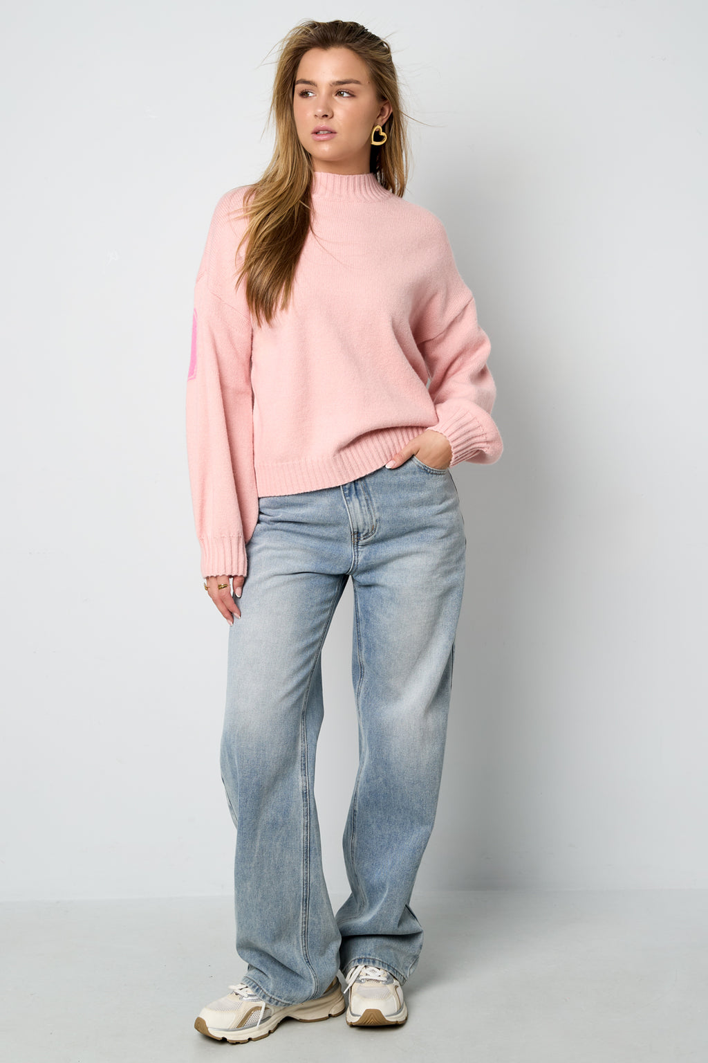 Gebreide Polyestervezel Vrouwen Trui Casual Letters