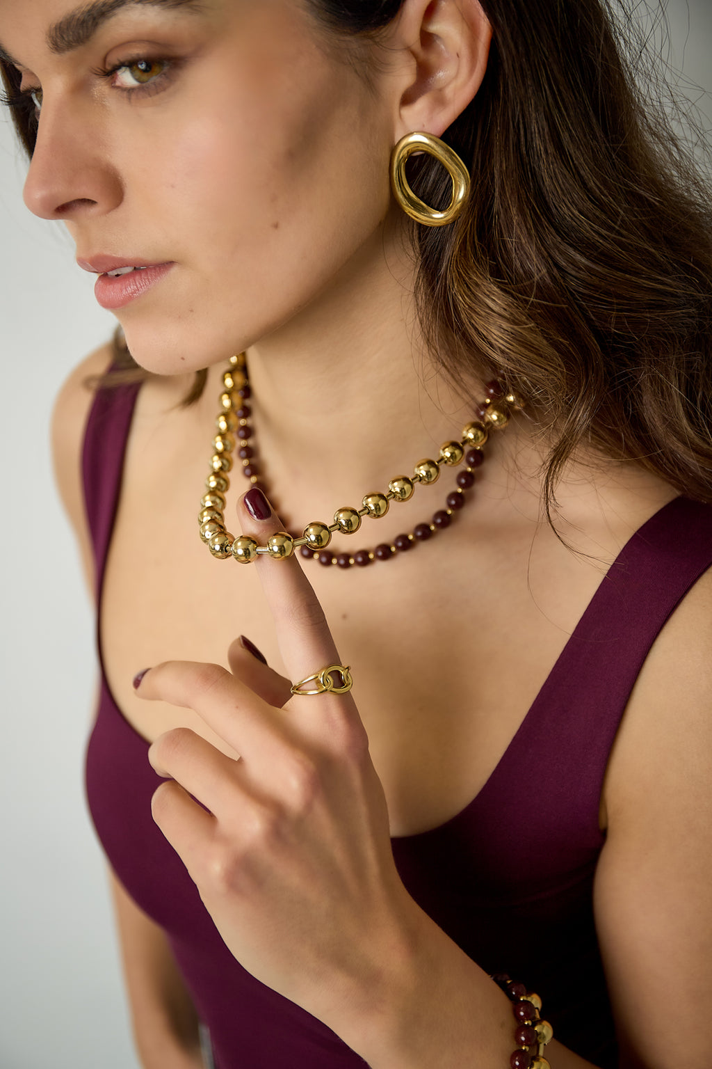 Acryl gelaagde kettingen kralen casual dagelijks eenvoudig serie dames sieraden